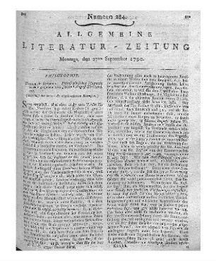 Philosophisches Magazin etc. (Beschluß der im vor. St. abgebrochenen Recension.)