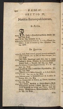 Sectio IV. Notitia Rerumpublicarum.