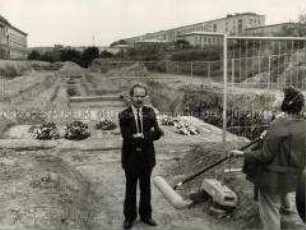Die freigelegten Reste der ehemaligen Gestapo-Keller vor dem Martin-Gropius-Bau