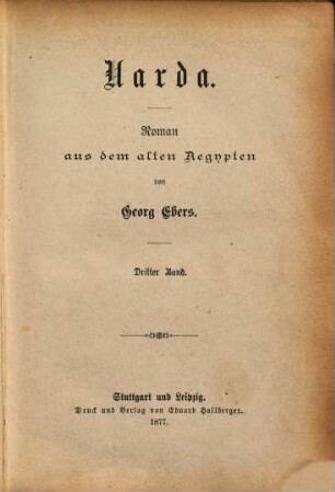 Uarda : Roman aus dem alten Ägypten, 3
