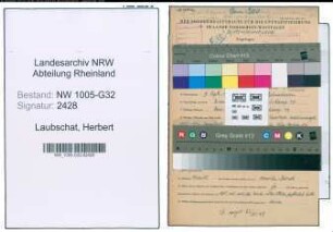 Entnazifizierung Herbert Laubschat , geb. 09.09.1903 (Referent)