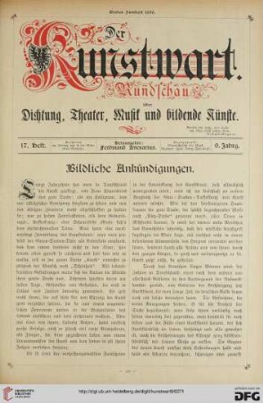 Bildliche Ankündigungen