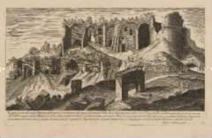 Palatin nach Osten mit Palast des Augustus (Nr. 11 der Folge "Vestigi delle antichità di Roma ...")