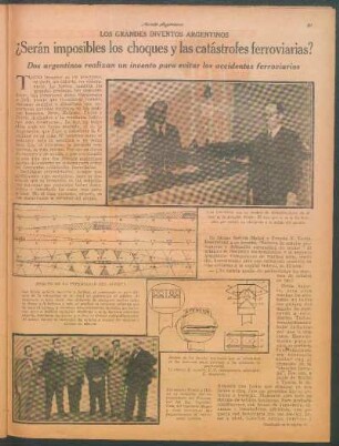 ¿Serán imposibles los choques y las catástrofes ferroviarias? : Los grandes inventos argentinos
