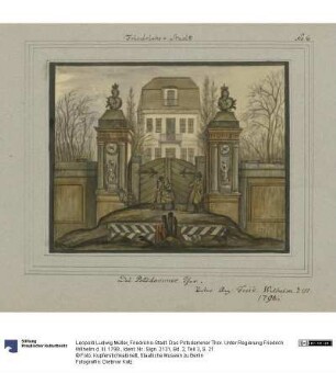 Friedrichs-Stadt. Das Potsdammer Thor. Unter Regierung Friedrich Wilhelm d. III. 1798.