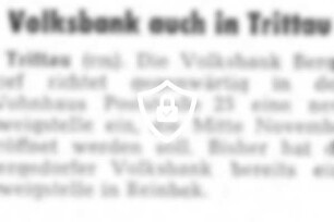 Volksbank auch in Trittau