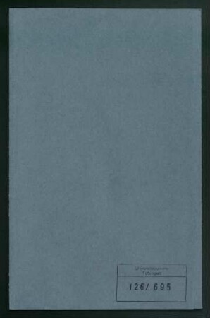 1 Fasz., Ernst Trumpp (1828-1885 ). Personalakte des Lehrkörpers : Akte betreffend Ernst Trumpp, Privatdozent der orientalischen Sprachen
