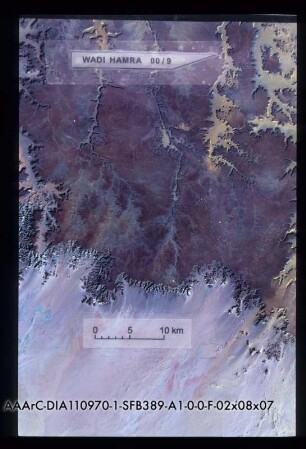 Wadi Hamra - Satellitenbild