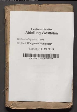 Pensionierung der Präbendarien und Offizianten des aufgehobenen Damenstifts Heerse (Bericht des Aufhebungskommissars Stahlknecht)