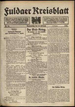 Ausgabe vom Donnerstag, den 10. Februar 1916.