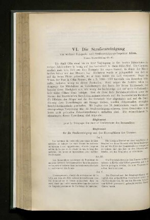 VI. Die Straßenreinigung