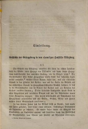 Darstellung des heutigen Würzburger Landrechtes