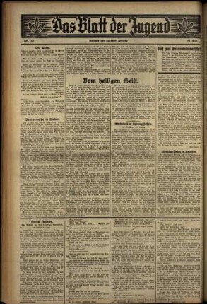 Zweite Ausgabe vom Mittwoch, den 31. Mai 1933.