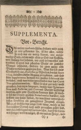 Supplementa