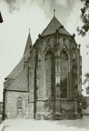 Bernburg (Saale). Pfarrkirche St. Marien (Baubeginn M. 13. Jh.). Chor von Osten