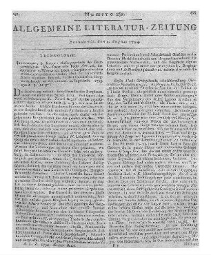 Schrank, F. v. P.: Anfangsgründe der Bergwerkskunde. Ingolstadt: Krüll 1793