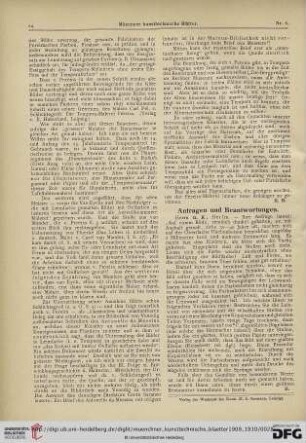 Anfragen und Beantwortungen