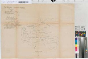 Kr. Wipperfürth, Bgm. Engelskirchen. Wegekarte der Gemeinden Tüschen und Vellingen. Angefertigt im Monat Dezember 1851 durch den Geometer Greuel