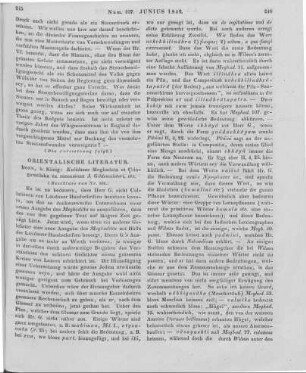 Kalidasa: Kalidasae Meghaduta et Çringaratilaka. Ex recensione J. Gildemeister. Bonn: König 1841 (Beschluss von Nr. 106)