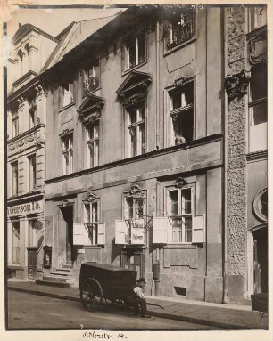 Wohnhaus Adlerstraße 14, Berlin-Mitte: Ansicht (aus: Julius Kohte, Alt-Berlin, Bauwerke in Berlin und Charlottenburg, aufgenommen 1907-1914)