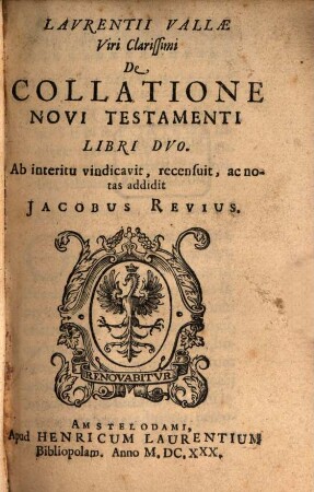De collatione novi testamenti