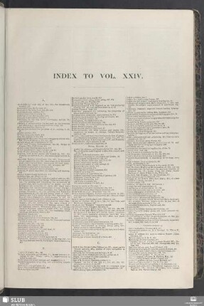 Index to vol. XXIV