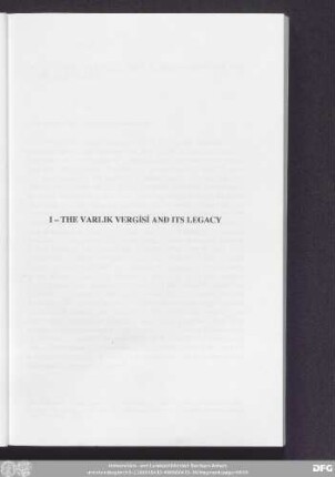 I - The Varlik Vergısı And Its Legacy