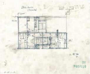 Fischer, Theodor; München, Alte Heide; Wohnanlage "Alte Heide" - Grundriss