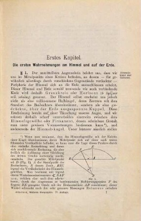Grundlehren der mathematischen Geographie und elementaren Astronomie : für den Unterricht bearbeitet