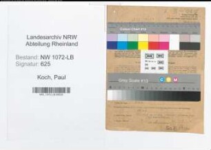 Entnazifizierung Paul Koch , geb. 08.10.1905 (Steuerassistent)