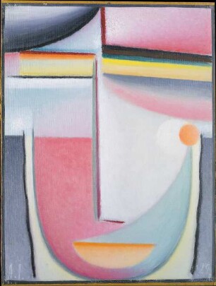 Abstrakter Kopf: Sinfonie in Rosa