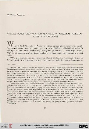 10: Marmurowa główka Rzymianina w Muzeum Narodowym w Warszawie