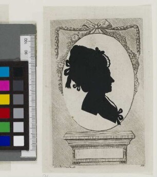 [Bildnis von Agatha Schuback] : [Schattenriss]