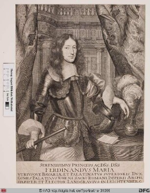 Bildnis Ferdinand Maria, Kurfürst von Bayern (reg. 1651(54)-79)