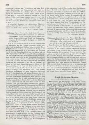 397-398 [Rezension] Kohlbrügge, Hermann Friedrich, Festpredigten