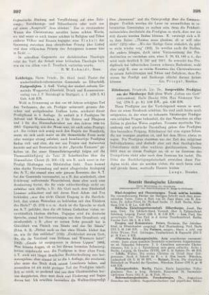 397-398 [Rezension] Kohlbrügge, Hermann Friedrich, Festpredigten