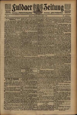Ausgabe vom Montag, den 05. April 1909.