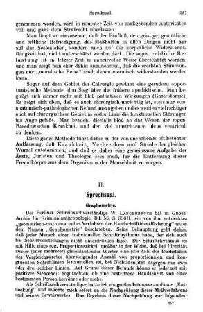 387-396, II. Sprechsaal