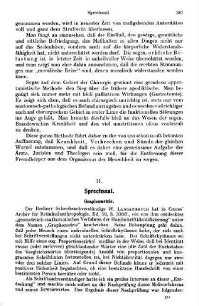 387-396, II. Sprechsaal