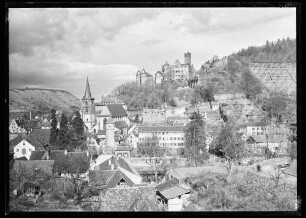 Blick auf Kittsteintor, Stiftskirche, Burg