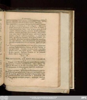 Cap. II. De Bibliothecis, An Sint Necessariae.