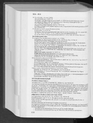 IV.5 Studierendenschaft