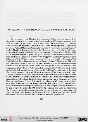 35.1991: Matejko's "Wernyhora" : a Slav prophet and bard