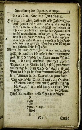 Extractio Radicis Quadratæ.