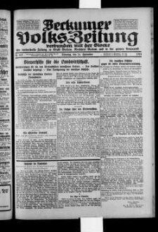 Beckumer Volks-Zeitung. 1921-1930