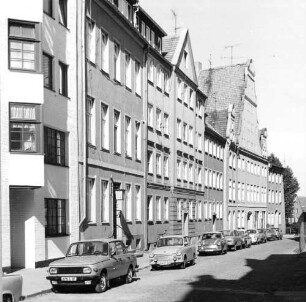 Stralsund-Altstadt, Semlowerstraße. Blick nach Osten