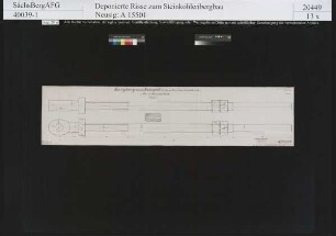 Arnim, von, Steinkohlenwerk, Planitz, Alexanderschacht, Königstange zum Fördergestell