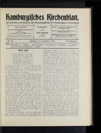 Weine nicht! Luk. 7, 11-17.