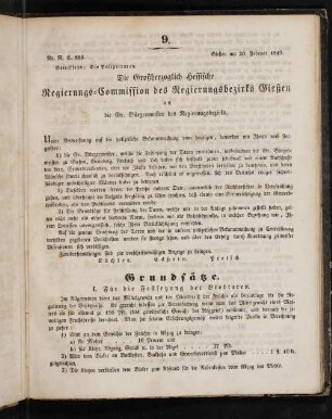 Amtsblatt der Großherzoglich-Hessischen Regierungs-Commission des Regierungsbezirks Gießen