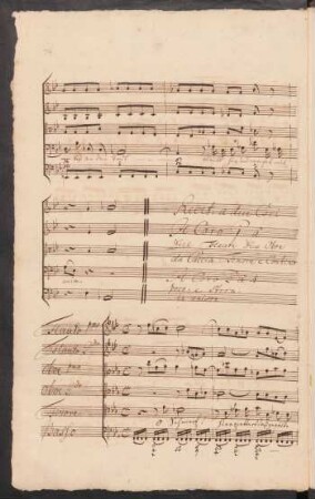 19. Recitativo (T) [Coro I] & Choral [Coro II]: O Schmerz! hier zittert das gequälte Herz